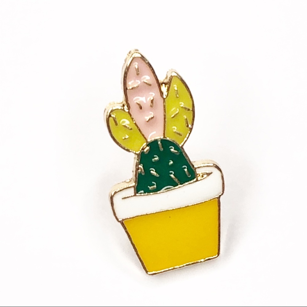 Succulent Plant Pin Brooch Cactus New